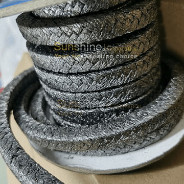China Graphite Packing with SS 304 Metal Wire Reinforced