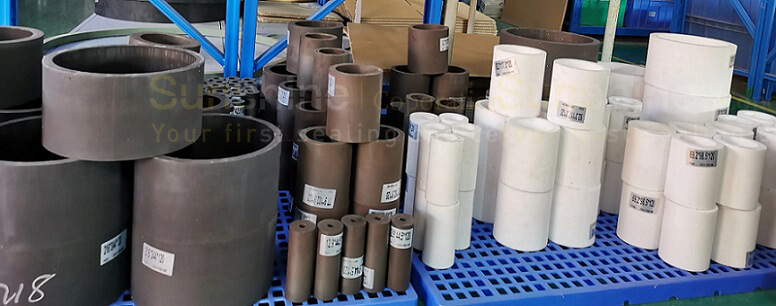 China 55% Bronze and 5% Mos2 Filled PTFE Tube