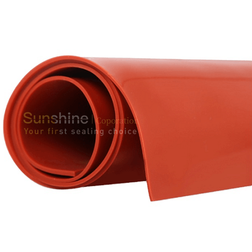 Commercial Grade Red Silicone Rubber Gasket Sheets