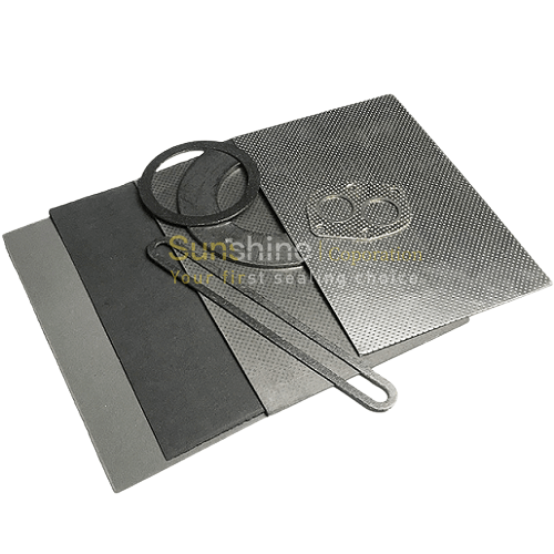 Graphite Laminate Sheets with Perforated Tanged SS 304 Foil