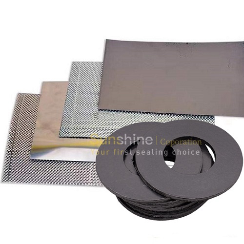 Reinforced Flexible Graphite Gasket with Tanged SS304 Steel China