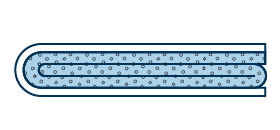Folded U Type PTFE Envelope Gasket