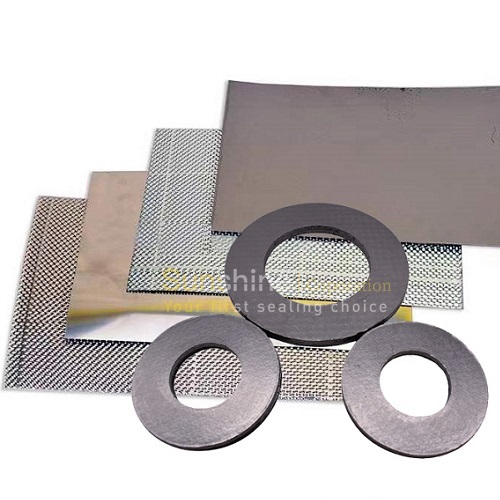 SS304 or SS316 Flat Foil Reinforced Graphite Gaskets