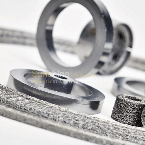 Stainless Steel Wire Mesh Reinforced Graphite Die Formed Rings